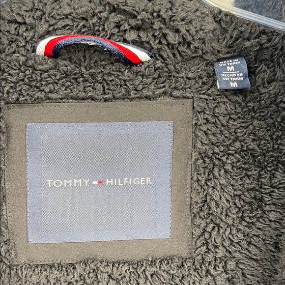 Tommy Hilfiger Men's M Soft Shell Sherpa Lined Hooded Black Performance Jacket - Picture 2 of 12